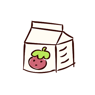 草莓牛奶卡通头像图片