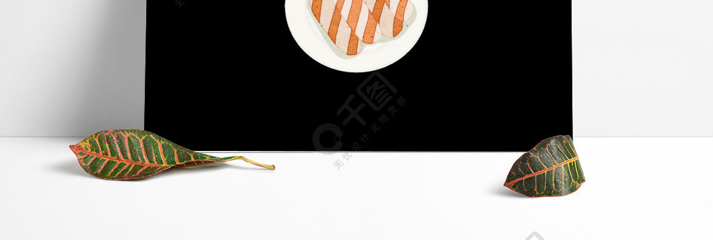 蟹棒扁平火锅食材美食手绘卡通元素