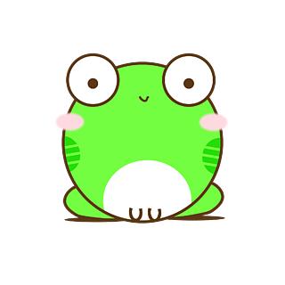 卡通可爱动物绿色小青蛙手绘矢量元素素材