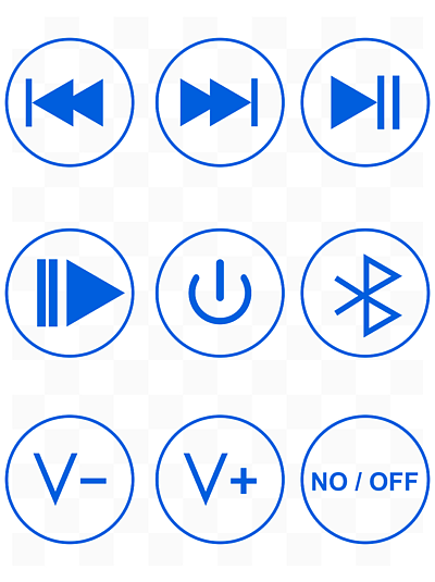 一套電子產品按鍵矢量圖標可商用