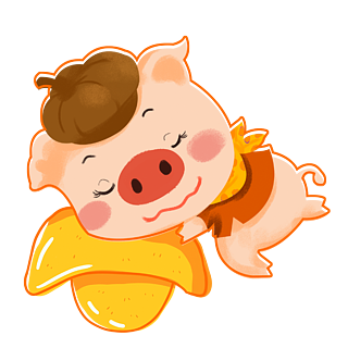 卡通可爱粉色动物小猪猪吃雪糕简约风3d猪猪建模公开课促销海报3d立体