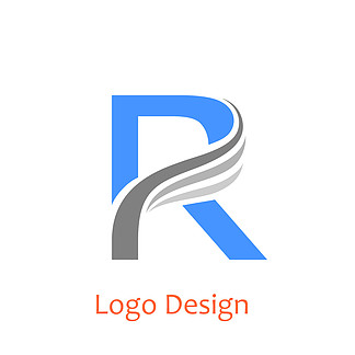 互聯網類r字母造型標識logo