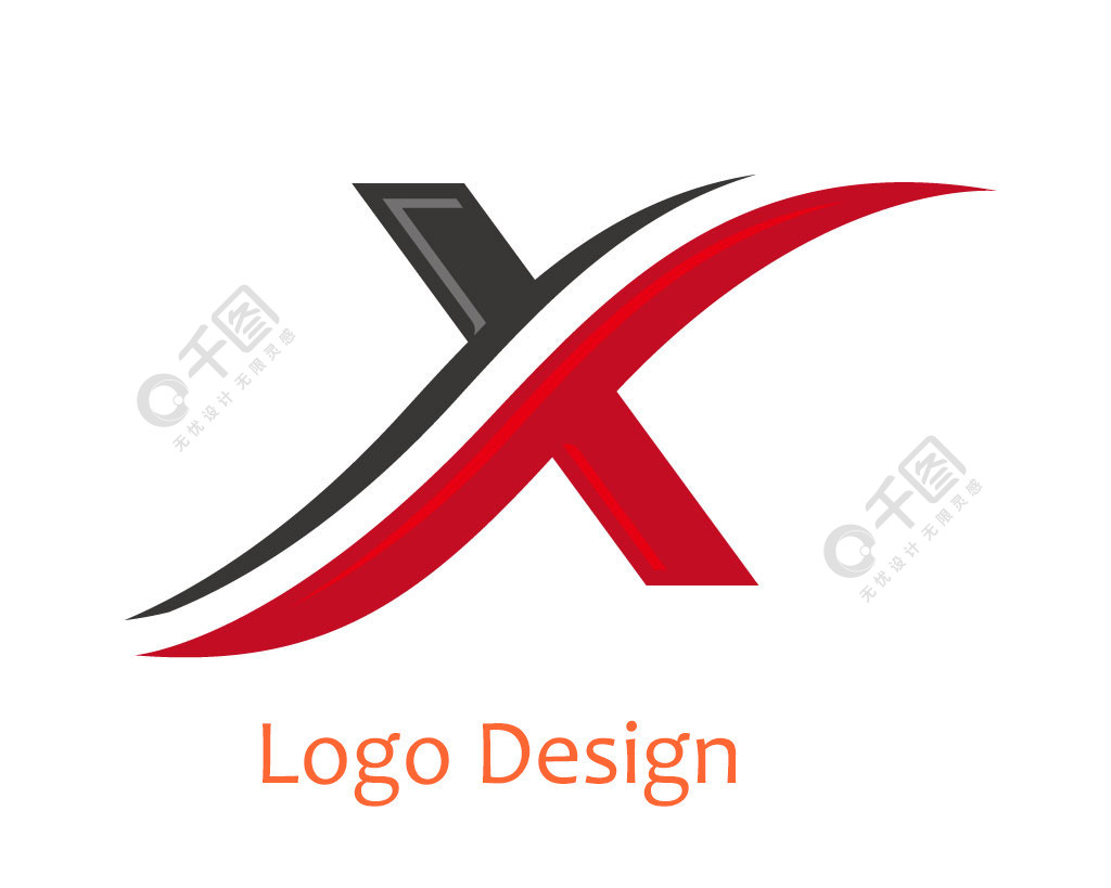 x字母造型logo通用類型標識