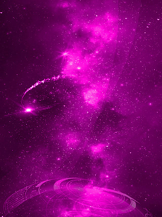 紫色光泽科技星空背景