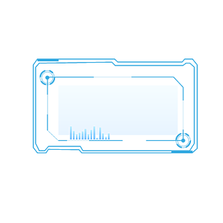科技边框蓝色未来感矢量ai可商用元素