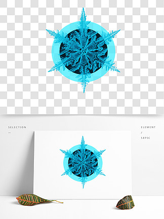 藍黑色 i>晶 /i>藍色冰花裝飾素材可商用