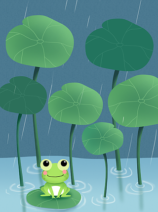 卡通小青蛙背景图图片
