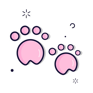 emoji猫爪印图片