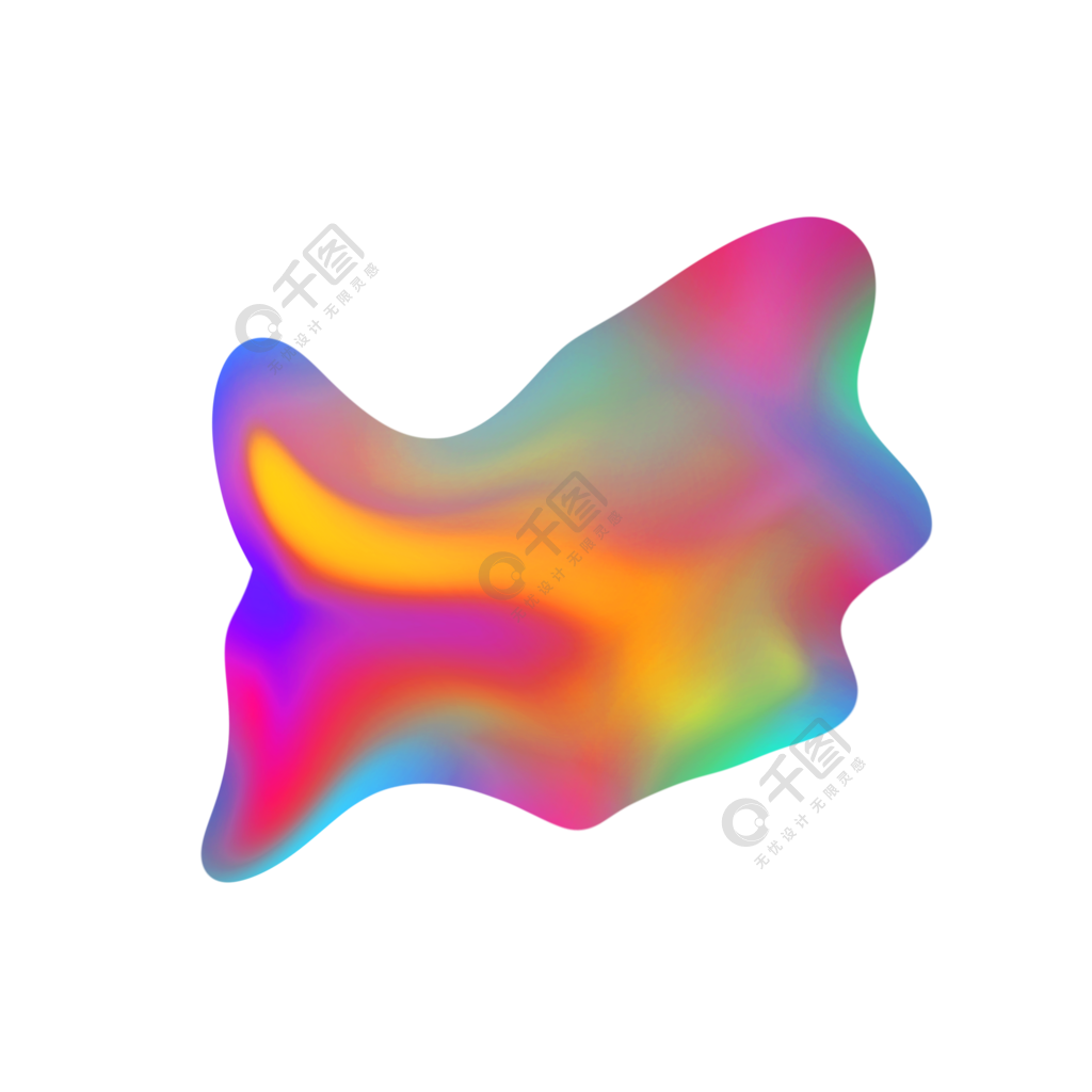 不規則圖形彩色漸變流體設計素材合集