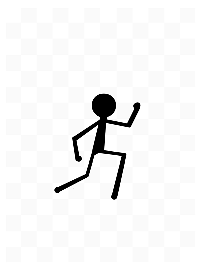 小人跑步表情符号图片