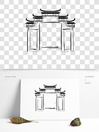 大理白族建筑图案简图图片