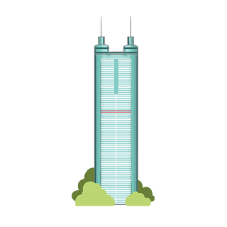 地标建筑深圳地王大厦卡通深圳地标建筑插画深圳地标城市剪影矢量城市