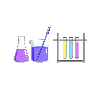 化学实验锥形瓶试管矢量免抠