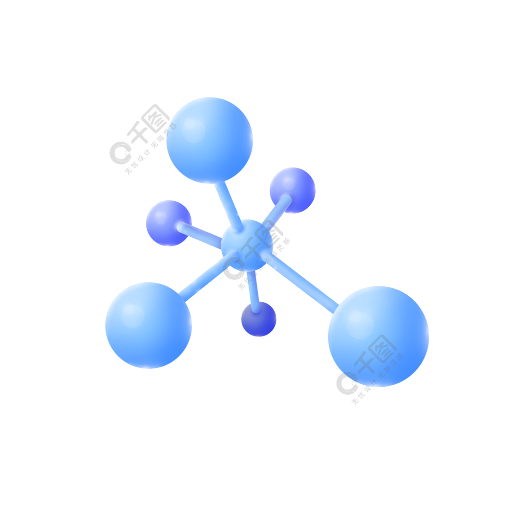 化學分子結構圖插畫