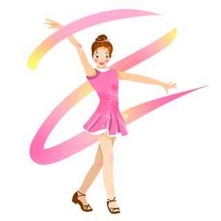 手绘跳舞人物素材手绘卡通跳舞的男孩女孩拉丁舞派对横幅平面矢量模板