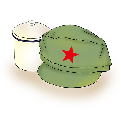 红军的帽子卡通图片