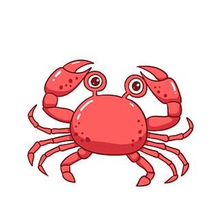 四条腿的螃蟹卡通图片