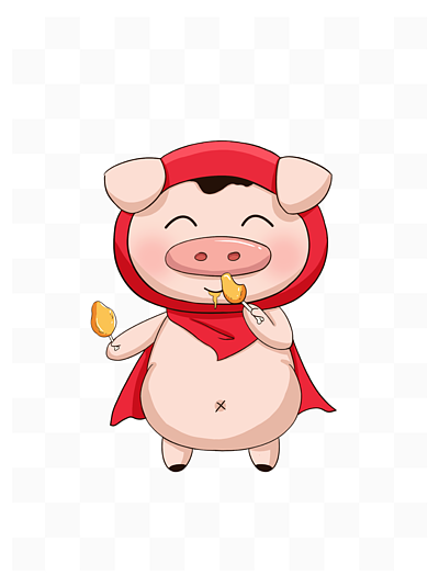 卡通胖小猪吉祥物