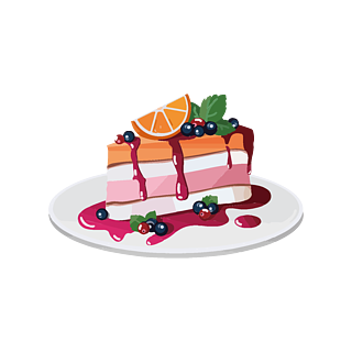 卡通水果果酱蛋糕