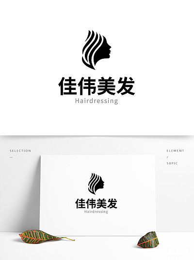 高端美髮logo標識