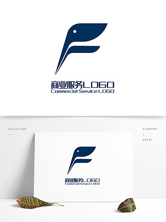 原創創意簡約 i>f /i>字蜂鳥商業服務 i>logo /i>標誌