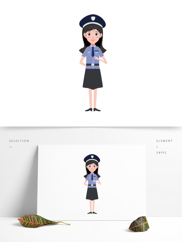 卡通女警察图片大全-卡通女警察图案-卡通女警察素材设计-千图网
