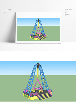 游乐园大型设施大摆锤