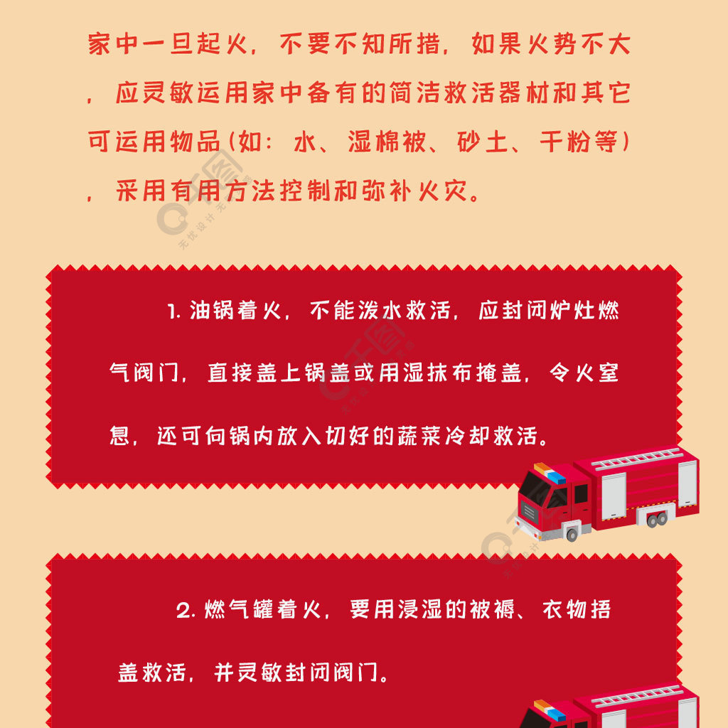 消防安全卡通常识救火急救可爱信息长图作品详情文件格式:ai文件大小