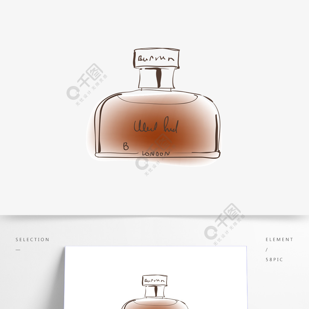 香水包装设计草图图片