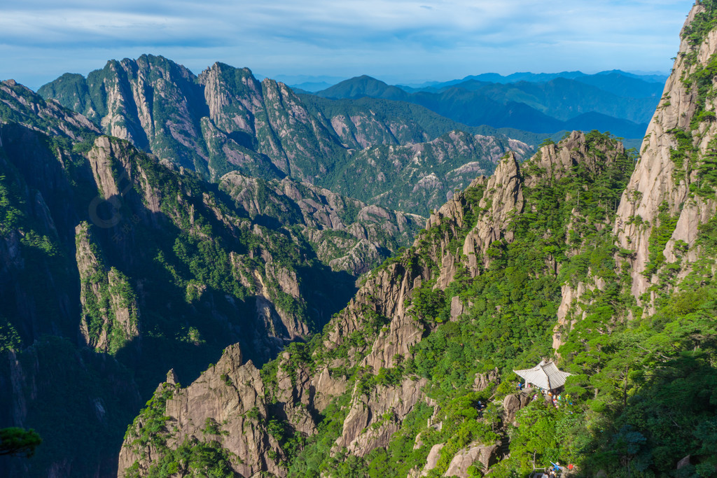 中國安徽黃山風景區自然風光