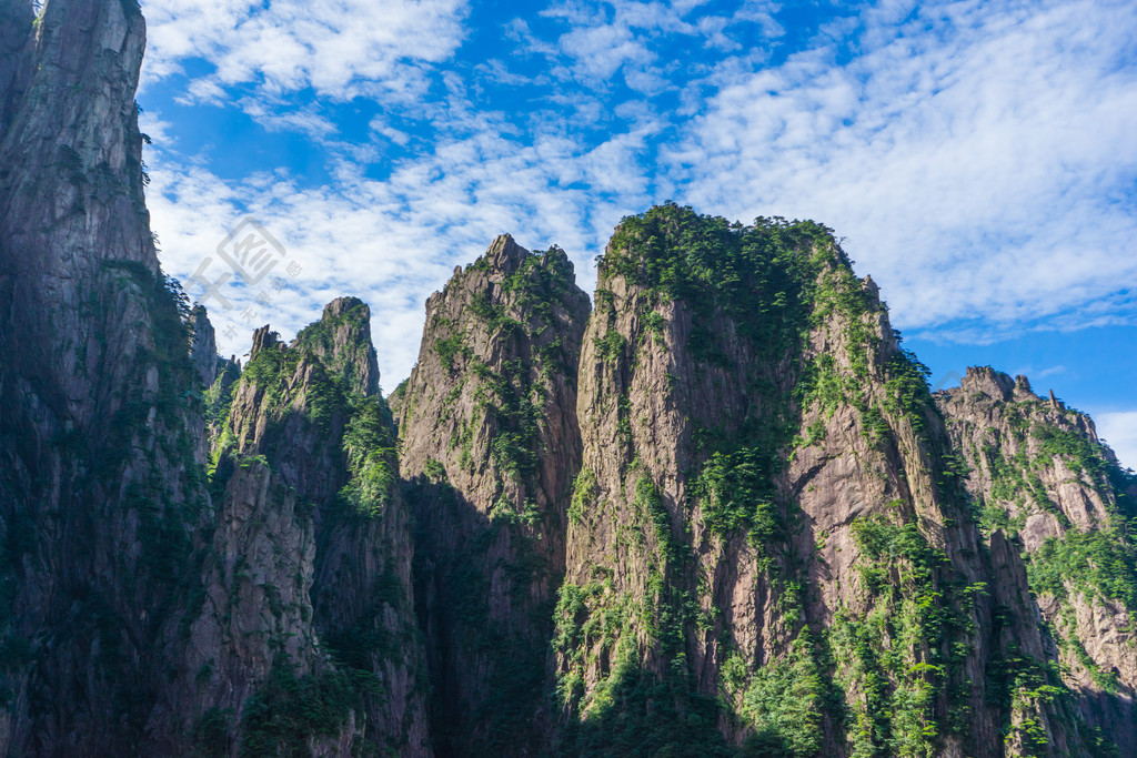 安徽黄山风景区自然风光