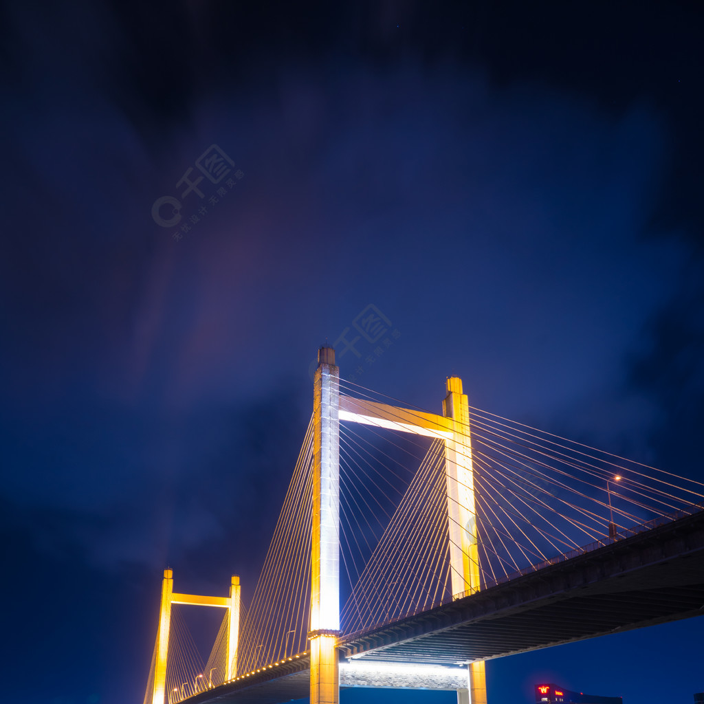 福建福州魁浦大橋夜景