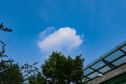 藍天白雲天空好天氣晴天