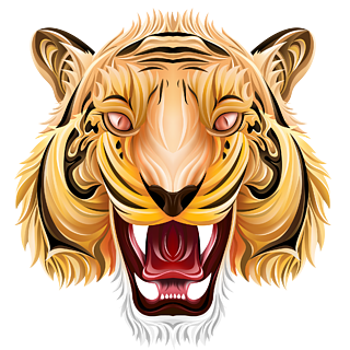 标签,标志,标志,商标的设计元素向量例证卡通小老虎头像原创老虎动物