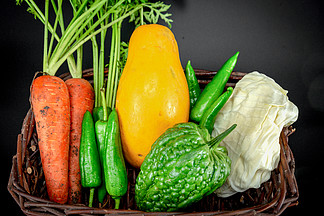 新鲜蔬菜组合绿色商用素材