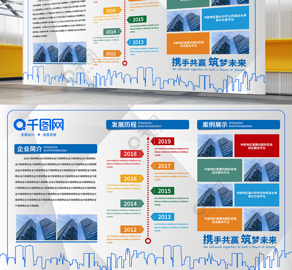 企業發展歷程展板企業介紹展板