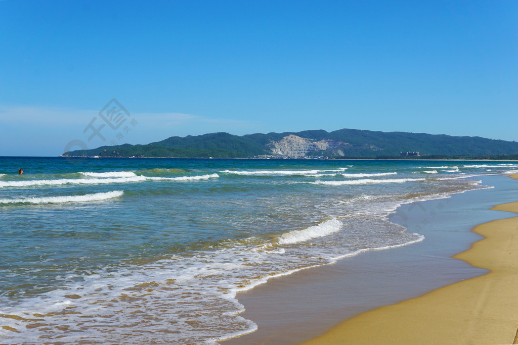 沙灘與美麗的海景