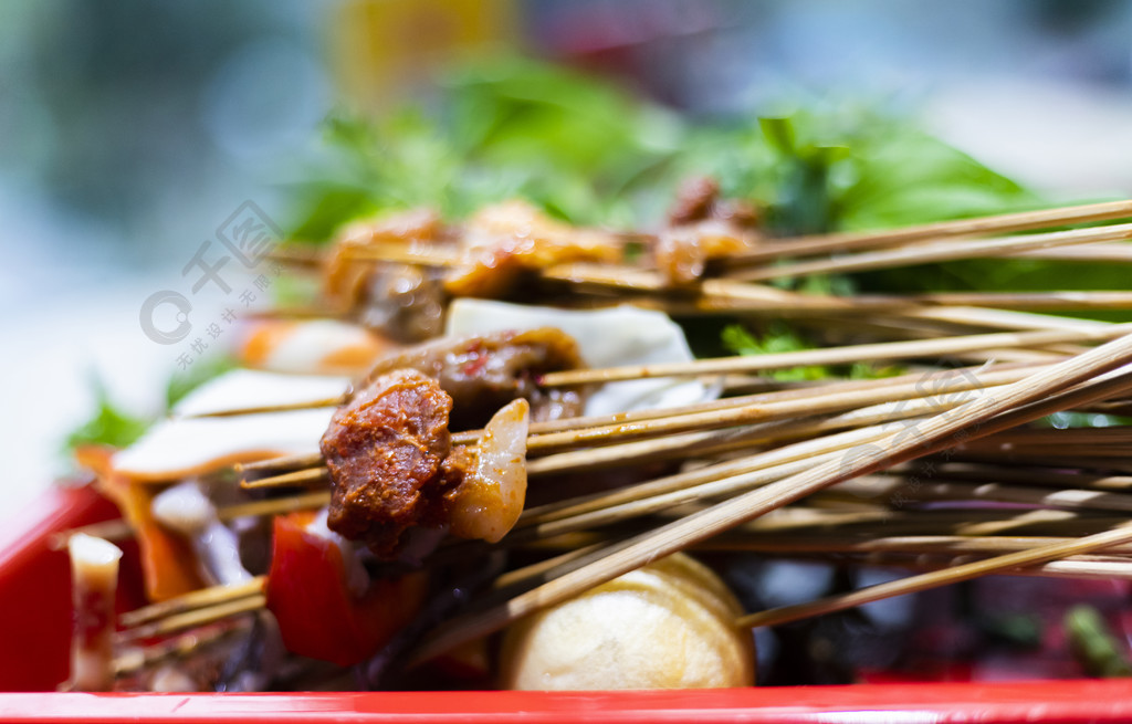 地方特色美食串串高清素材