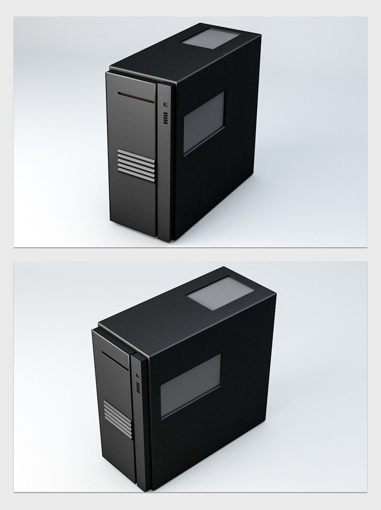 服务器电脑主机3D模型模板免费下载_C4D格式_1280像素_编号35174971