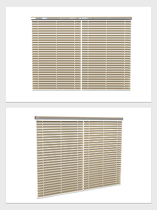 窗帘百叶窗素材犀牛3d模型