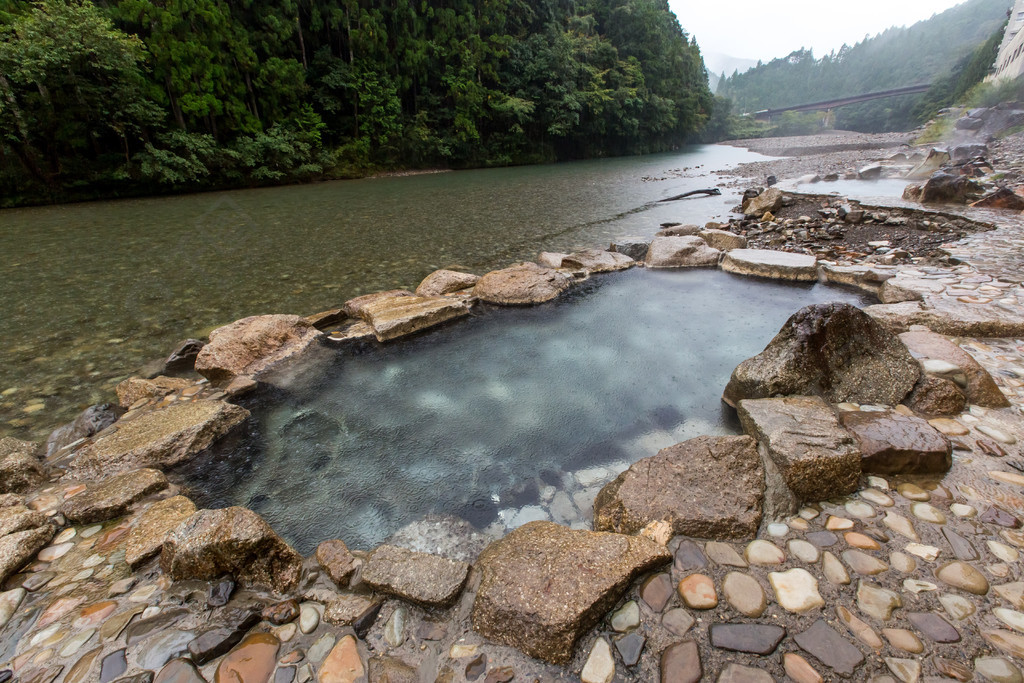 日本和歌山縣河原溫泉川湯みどりや