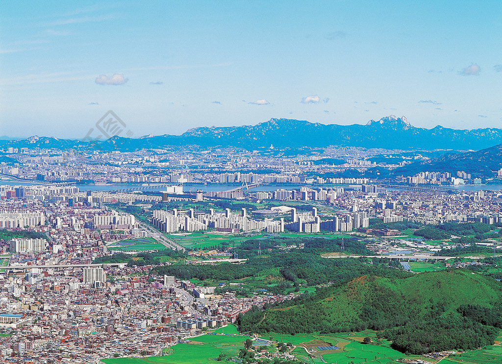 現代工業設計天空城市景觀水無人彩色圖像攝影水平城市場景鳥瞰圖全景