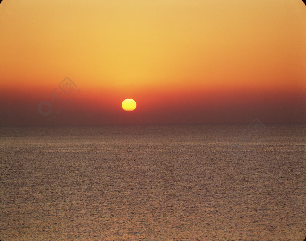 太陽日落天空自然風景風景剪影地平線橙色大海戶外白天彩色圖像水平