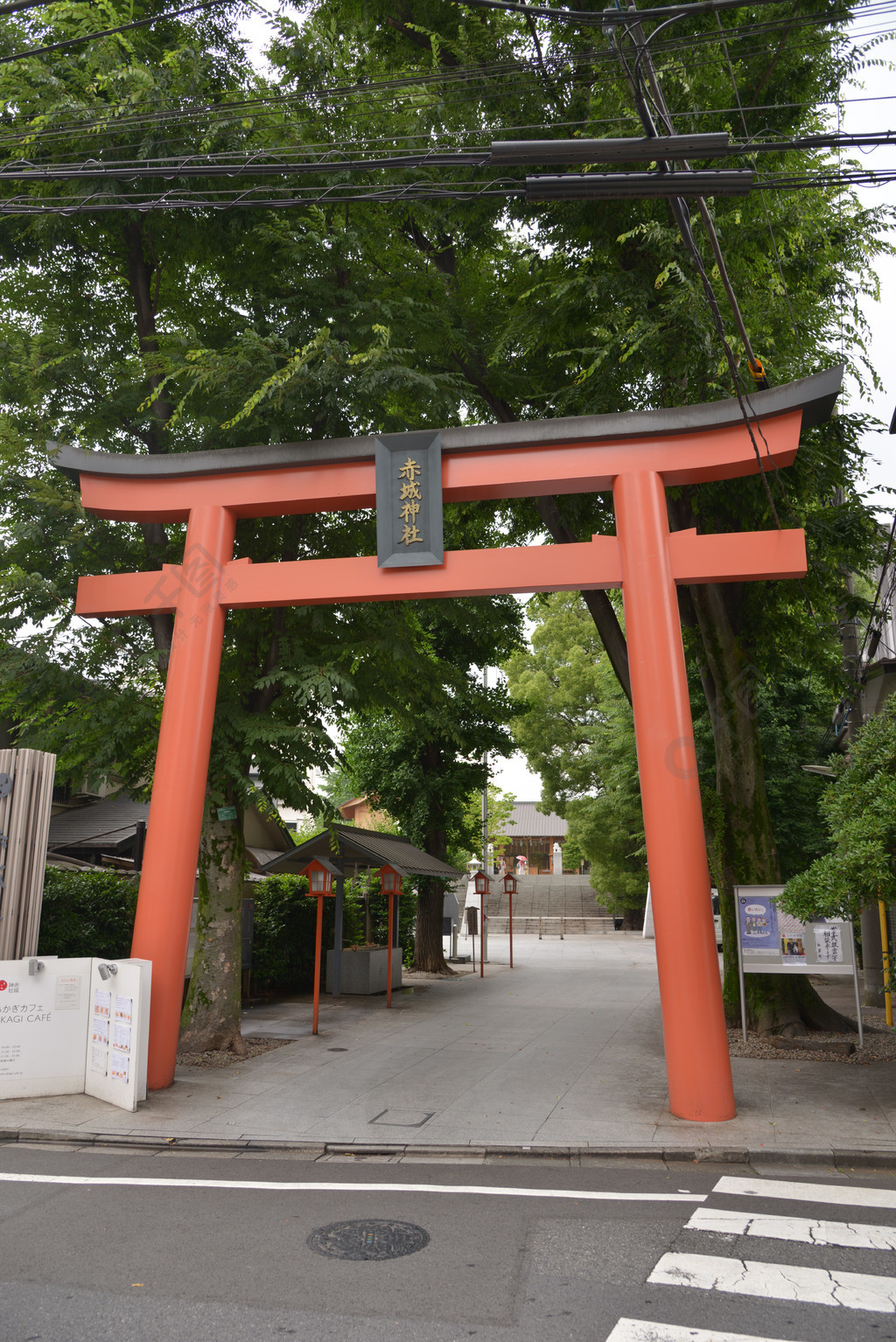 日本东京都东京新宿区赤城神社おかぎカフェ