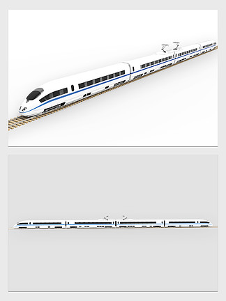 高清高铁与轨道场景渲染图片与su模型