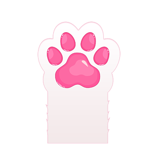 可爱粉色猫咪肉垫