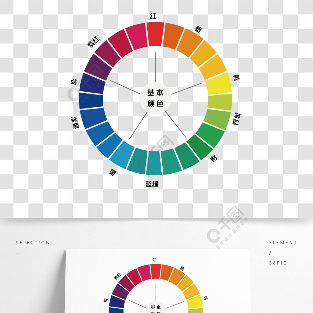 色環色盤相近色近似色裝飾模板免費下載_ai格式_2000像素_編號