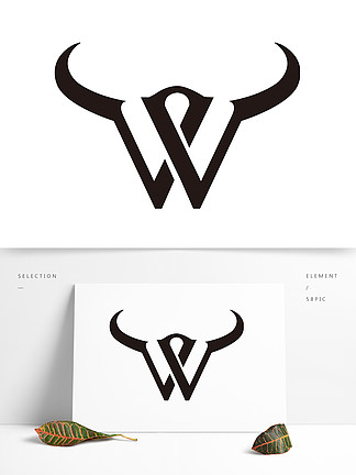公牛lg标志logo设计牛头