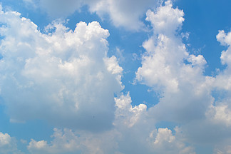 夏日藍天白雲素材