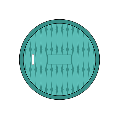 下水道井盖卡通图片